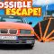 Surviving Against Ram Plow Truck with a BMW Challenge in BeamNG Drive Mods!