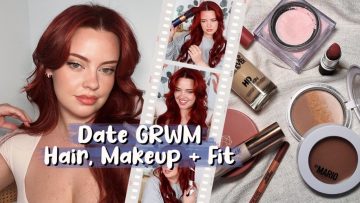 First Date GRWM! Hair, Makeup + Outfit | Julia Adams