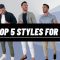 MY TOP 5 OUTFITS TO WEAR OUT (Athletic Mens Fashion)