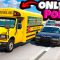 School Bus Chase But All the Traffic is Police Cars in BeamNG Drive Mods!